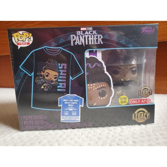 Funko Pop Black Panther Shuri Glow In The Dark & Tee Target Exclusive Size 2XL - Picture 2 of 4
